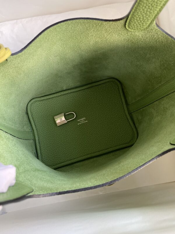 Hermes Vegetable Basket Picotin - Avocado Green Gold - Image 5