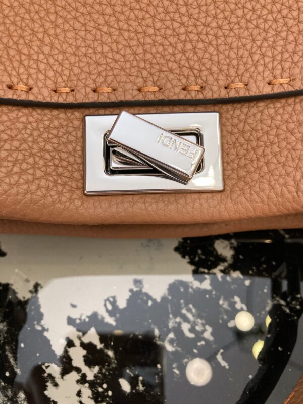 Fendi Peekaboo Handbag - Brown - Image 2