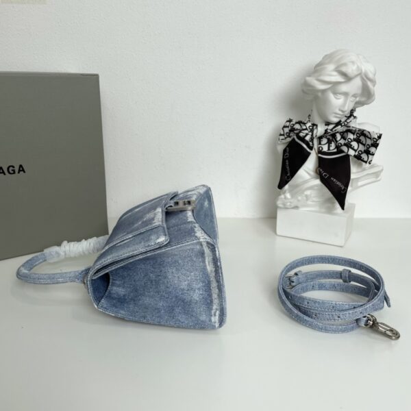 Balenciaga Hourglass Small bag - Denim Blue - Image 4