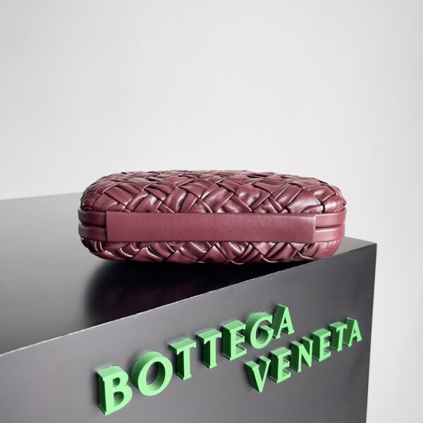 Bottega Veneta Knot Classic Dinner Clutch - Maroon - Image 4