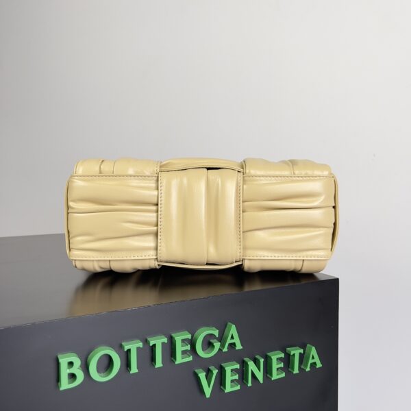 Bottega Veneta Cute Pleated Mini Tote Bag - Caramel - Image 4