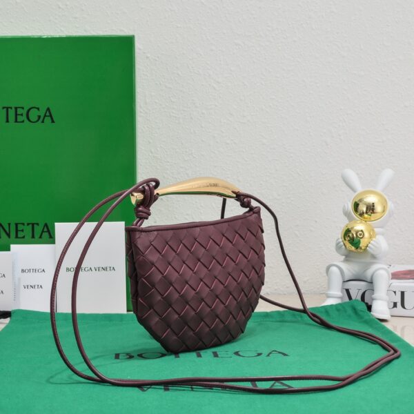 Bottega Veneta Mini Sardine Handbag - Maroon - Image 5