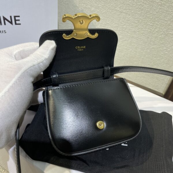 Celine 2022 New Mini Headphone Bag - Black - Image 3