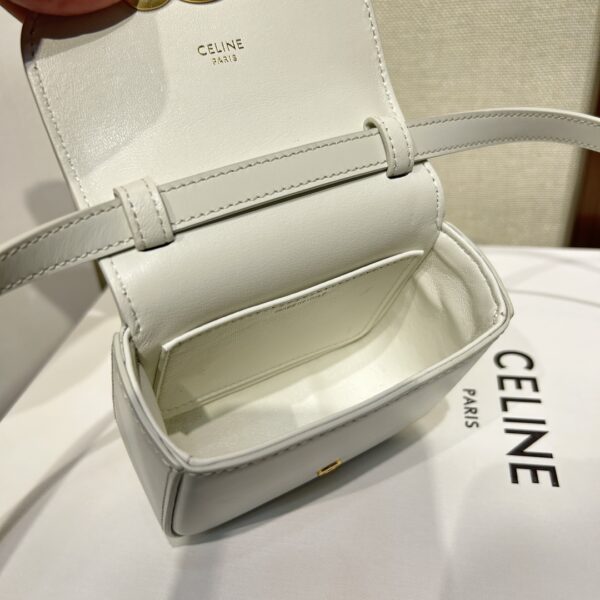 Celine 2022 New Mini Headphone Bag - White - Image 2