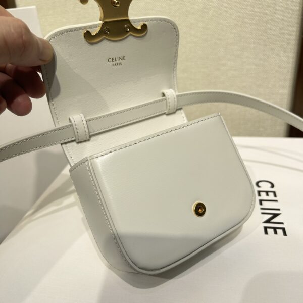 Celine 2022 New Mini Headphone Bag - White - Image 3