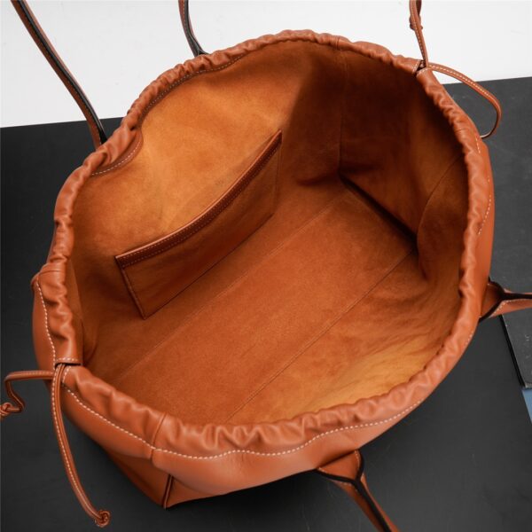 Celine Cabas Triomphe Tote Drawstring Bag - Orange - Image 2