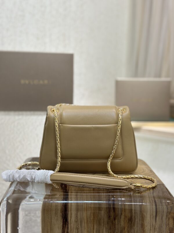 Bulgari Serpenti Reverse Small Shoulder Bag - Brown - Image 4