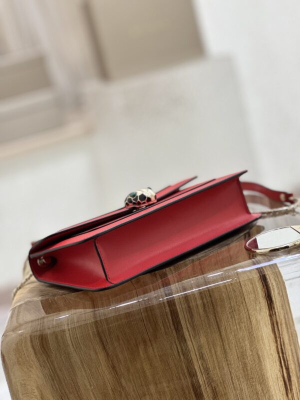 Bulgari Serpenti Forever Shoulder Bag - Red - Image 3