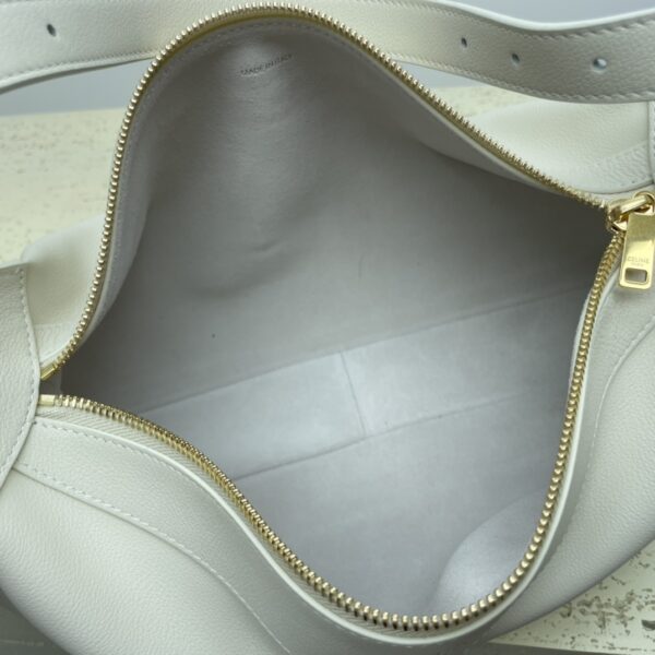 Celine Romy Medium Soft Cow Leather Handbag - White - Image 2