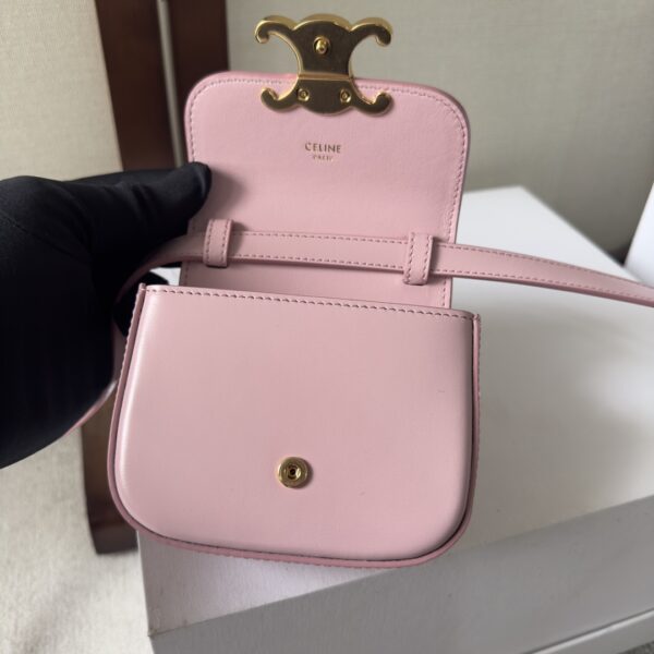 Celine 2022 New Mini Headphone Bag - Pink - Image 3