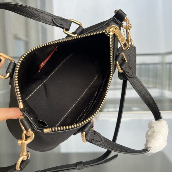 Coach Mini Dumpling Shoulder Crossbody Bag - Black - Image 2