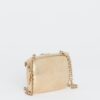 Gold Micro Guccissima Embossed Metal and Enamel Dragonfly Minaudiere Bag | Luna Bags - Image 2