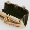 Gold Micro Guccissima Embossed Metal and Enamel Dragonfly Minaudiere Bag | Luna Bags - Image 5