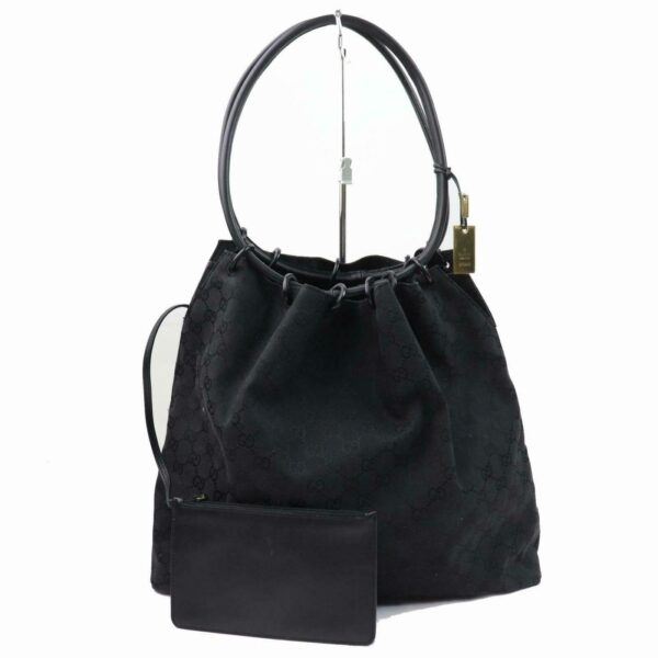 Brand Inspired Gucci Tote Bag Black Canvas (SHC1-14482) | Luna Bags