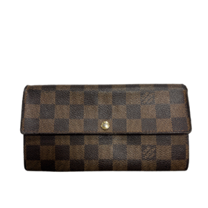 Damier Ebene Sarah Wallet Designer By Louis Vuitton  Size: Medium | Luna Bags