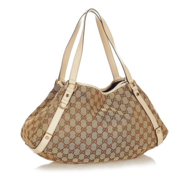Brown Gucci GG Canvas Pelham Tote Bag | Luna Bags