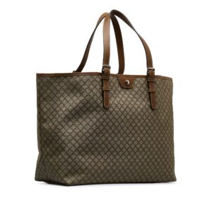 Brown Gucci Canvas Diamante Tote | Luna Bags