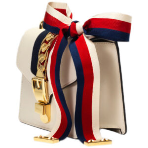 (WMNS) GUCCI Sylvie Series Leather Single-Shoulder Bag MIni-Size White 431666-CVLEG-8605 | Luna Bags