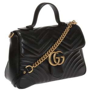 (WMNS) GUCCI GG Marmont Series Bag Small-Size Black 498110-DTDIT-1000 | Luna Bags