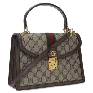 (WMNS) GUCCI Canvas Ophidia Series GG Single-Shoulder Bag Small Creamy/Brown 651055-96IWX-8745 | Luna Bags