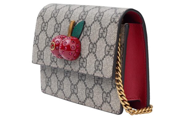 (WMNS) GUCCI Canvas Chains Shoulderbag Mini Khaki 481291-K9GXT-8694 | Luna Bags