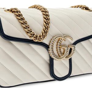 (WMNS) GUCCI Marmont Series Bag Pack Small White 443497-0OLFX-9085 | Luna Bags