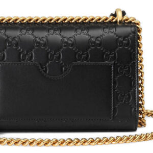 (WMNS) GUCCI Padlock GUCCI Signature Backpack Black 409487-CWC1G-1000 | Luna Bags