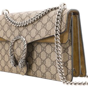 (WMNS) GUCCI [Dionysus] Small GG Shoulder Bag Beige/Ebony 400249-KHNRN-8642 | Luna Bags