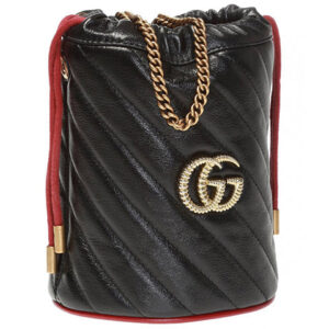 (WMNS) GUCCI Marmont Series Handbag Mini Black 573817-0OLPX-8277 | Luna Bags