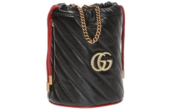 (WMNS) GUCCI Marmont Series Handbag Mini Black 573817-0OLPX-8277 | Luna Bags