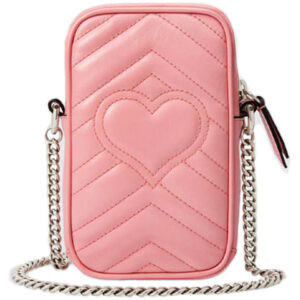 (WMNS) GUCCI Marmont Series Leather Bag MIni-Size Pink 598597-DTDCP-5815 | Luna Bags