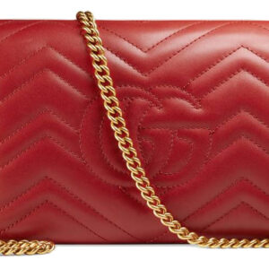(WMNS) GUCCI GG Marmont Series Mini Red Shoulder Bag 474575-DRW1T-6433 | Luna Bags