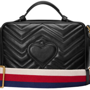 (WMNS) GUCCI GG Marmont Leather Shoulder Bag Black 498100-DTDPT-8975 | Luna Bags
