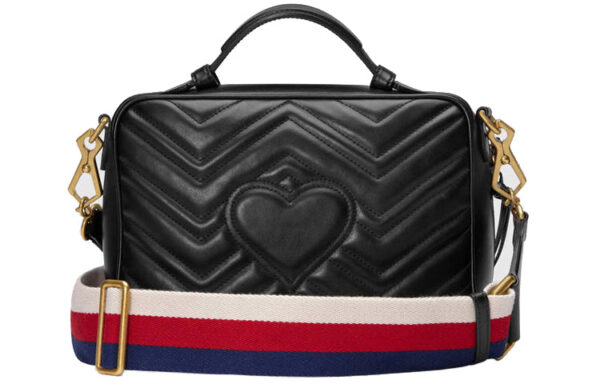 (WMNS) GUCCI GG Marmont Leather Shoulder Bag Black 498100-DTDPT-8975 | Luna Bags