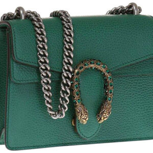 (WMNS) GUCCI Dionysus Tiger Head Leather Chain Shoulder Messenger Bag Mini Green Classic 421970-CAOGX-3120 | Luna Bags
