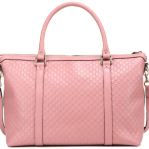(WMNS) GUCCI Logo Embossing Leather Tote Pink Candy Handbag 449655-BMJ1G-5806 | Luna Bags