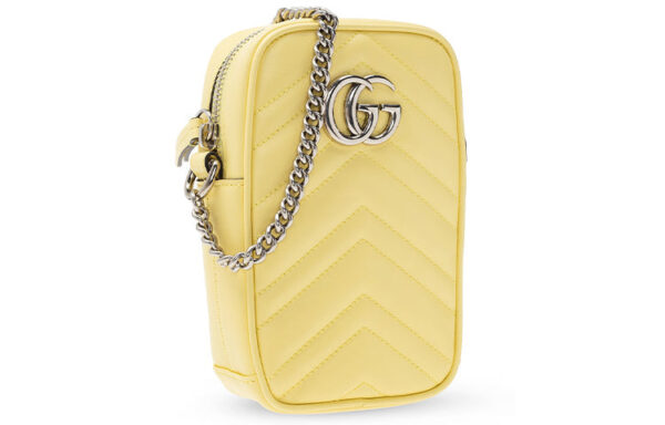 (WMNS) GUCCI GG Marmont Shoulder Bag Yellow 598597-DTDCP-7412 | Luna Bags