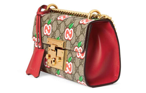 (WMNS) GUCCI Padlock Logo Single-Shoulder Bag Small Brown/Red 409487-2EVEG-8646 | Luna Bags
