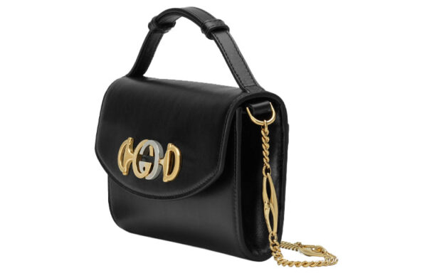 (WMNS) GUCCI Zumi Leather Shoulder Bag Black 564718-05J0X-1000 | Luna Bags