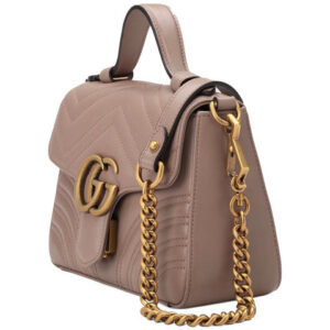 (WMNS) GUCCI MarmontSingle Shoulder Bag miniNude 547260-DTDIT-5729 | Luna Bags