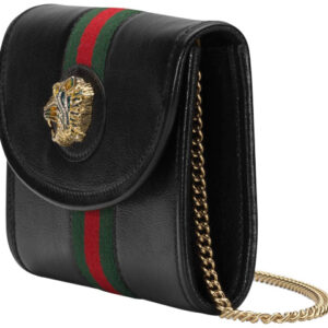 (WMNS) GUCCI Rajah SeriesClutch Chain Single Shoulder Bag mini Black 573797-0OLHX-8389 | Luna Bags