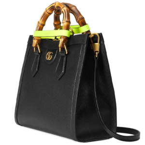 (WMNS) GUCCI Leather Diana Bamboo Knot Single-Shoulder Bag Small Black 660195-17QDT-1175 | Luna Bags