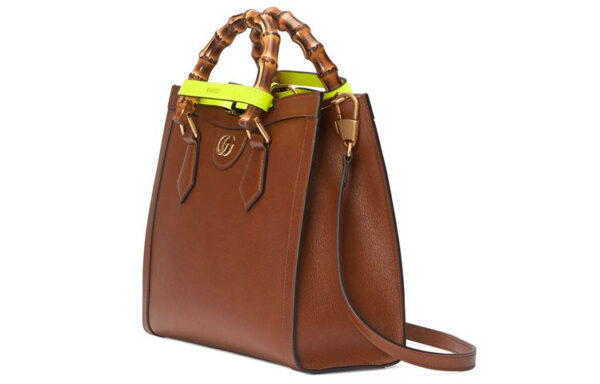 (WMNS) GUCCI Diana Series Tote Leather SingleShoulderMessengerHandholdBag SmallSize Brown 660195-17QDT-2582 | Luna Bags