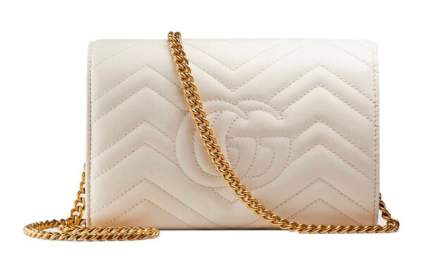 (WMNS) GUCCI Marmont Series Single Shoulder Bag mini White 474575-DTD1T-9022 | Luna Bags