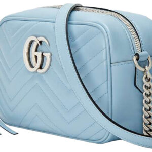 (WMNS) GUCCI GG Marmont Series Bag Small-Size Blue 447632-DTD1Y-4928 | Luna Bags