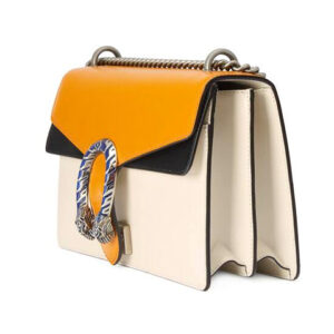 (WMNS) GUCCI Dionysus Leather Single-Shoulder Bag Small Orange/Black/White 400249-18YIN-9382 | Luna Bags