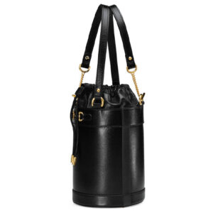 (WMNS) GUCCI Leather Horsebit 1955 Chain Single-Shoulder Bag Small Black 637115-1DBYG-1000 | Luna Bags