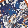 2021 AW HERMES scarf Carre 70 L'Epopee d'Hermes Caramel/Marine/Blanc (White) Silk100% | Luna Bags - Image 3