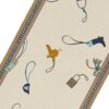 2023 SS HERMES scarf Rectangle Et GrisGris Escharpe Gris/Natural/Ciel/Jaune Cashmere/Silk | Luna Bags - Image 2