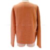 2019SS HERMES Plainly colored jacket Ladies short Jacket coat Double face Sellier Button orange brulee Cashmere/polyamide 38 | Luna Bags - Image 4